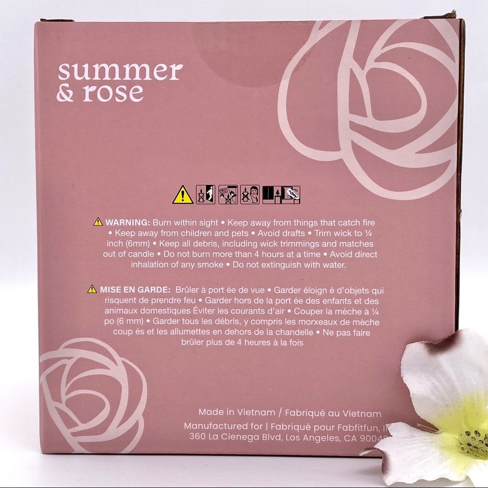 NIB Summer & Rose Evening Jasmine Candle - Picture 7 of 8